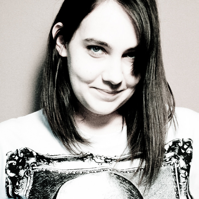 Black and white profile picture